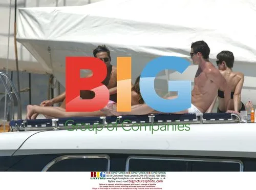 Charlotte Church and Gavin Henson on Boat in Spain