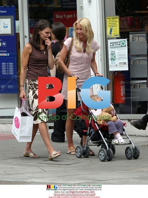 Denise Van Outen Shopping with Friend