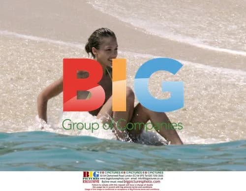Jessica Alba on Beach in Mexico