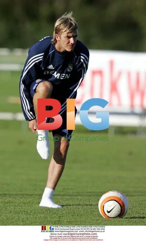 David Beckham training session