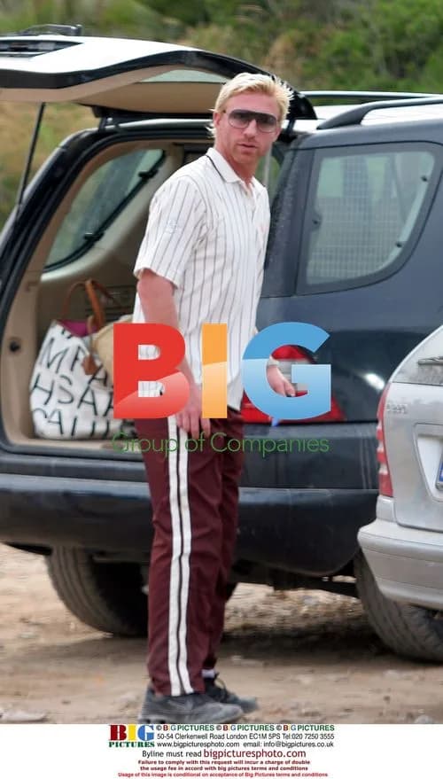 Boris Becker and son Noah on Majorca beach