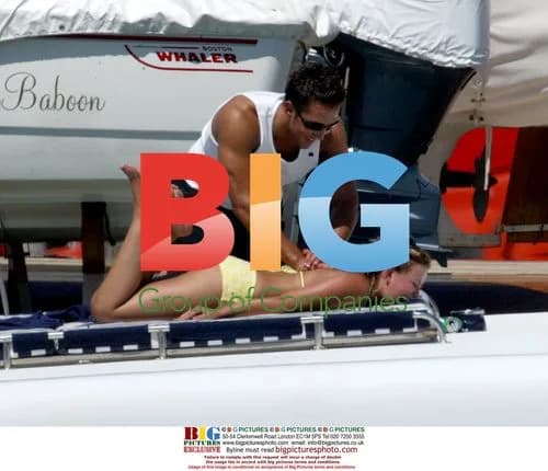 Charlotte Church and Gavin Henson on Boat in Spain