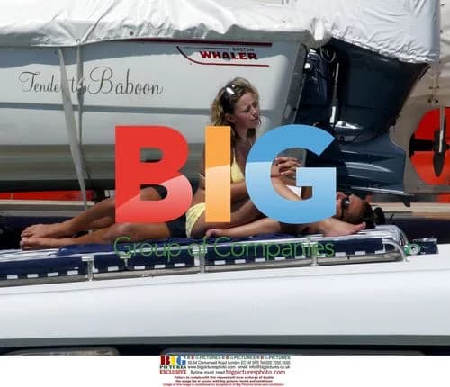 Charlotte Church and Gavin Henson on Boat in Spain