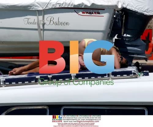 Charlotte Church and Gavin Henson on Boat in Spain