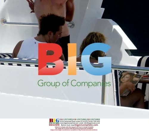 Charlotte Church and Gavin Henson on Boat in Spain
