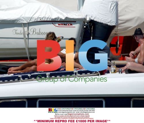 Charlotte Church and Gavin Henson on Boat