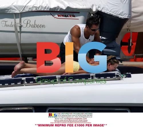 Charlotte Church and Gavin Henson on Boat