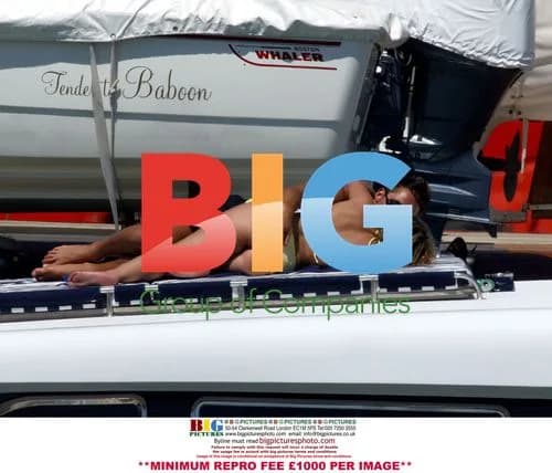 Charlotte Church and Gavin Henson on Boat in Spain
