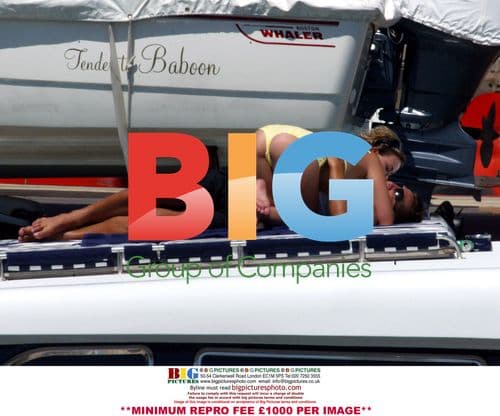 Charlotte Church and Gavin Henson on Boat