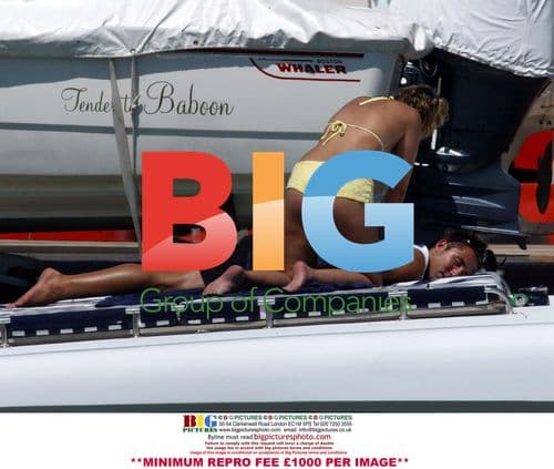 Charlotte Church and Gavin Henson on Boat in Spain