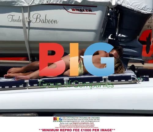 Charlotte Church and Gavin Henson on Boat in Spain