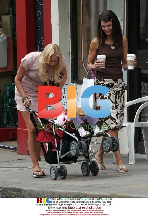 Denise Van Outen Out Shopping with Friend