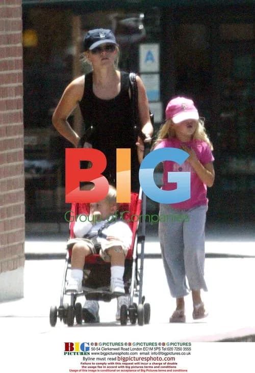 Reese Witherspoon with kids in Brentwood
