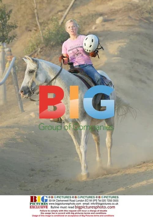 Ex-Spice Girl Geri Halliwell Horse Riding