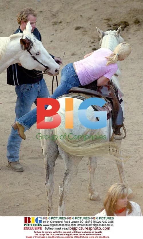 Geri Halliwell Horseback Riding