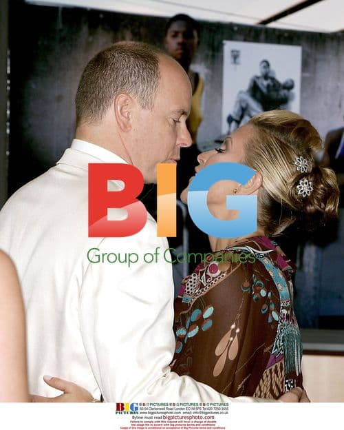 Princess Stephanie and Anastacia at Croix Rouge