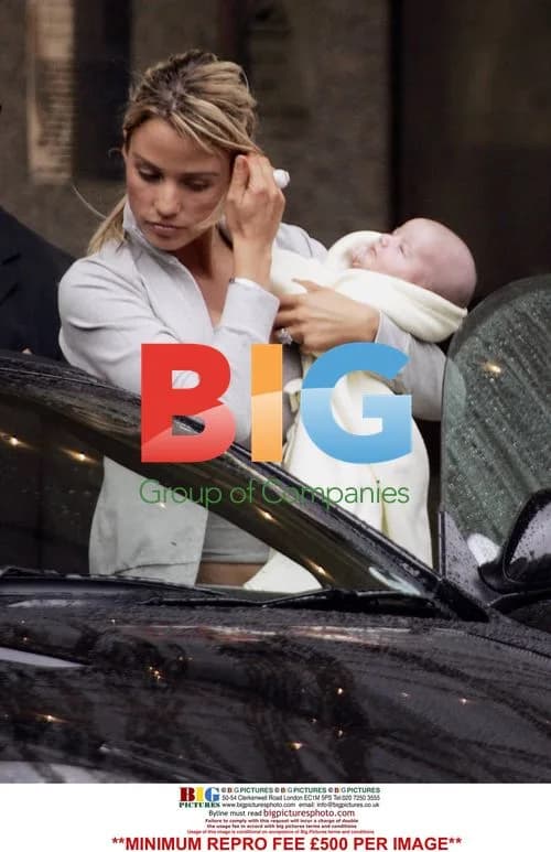 Katie Price and Peter Andre with baby