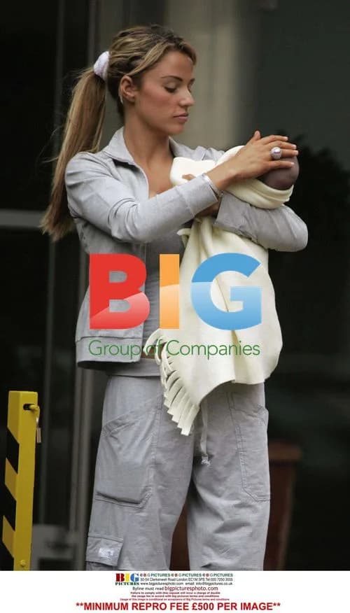 Katie Price and Peter Andre with baby