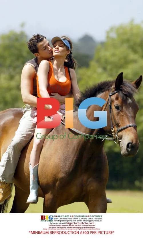 Glamour Model Jordan and Peter Andre Horse Ride