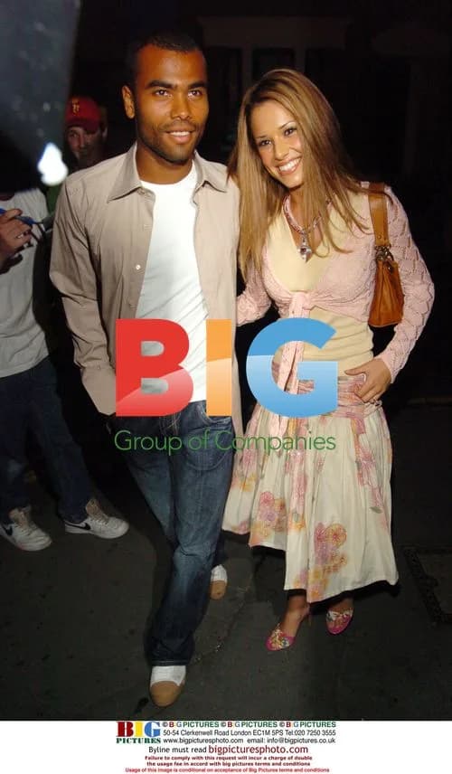 Ashley Cole and Cheryl Tweedy at The Ivy