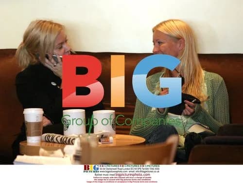 Denise Van Outen Out Shopping with Friend