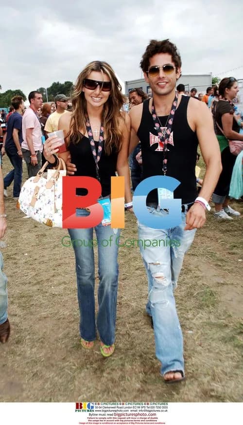 Nadine Coyle and boyfriend at V Festival