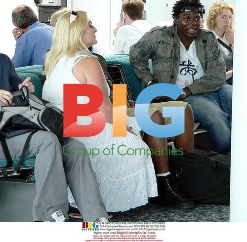 Vanessa Feltz and Dennis Duhaney at Airport