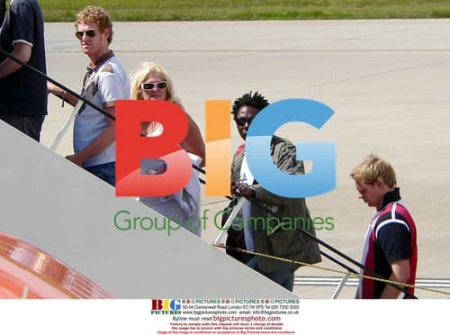 Vanessa Feltz and Dennis Duhaney at Airport