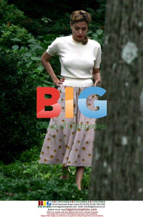 Angelina Jolie on set of "The Good Shepherd"