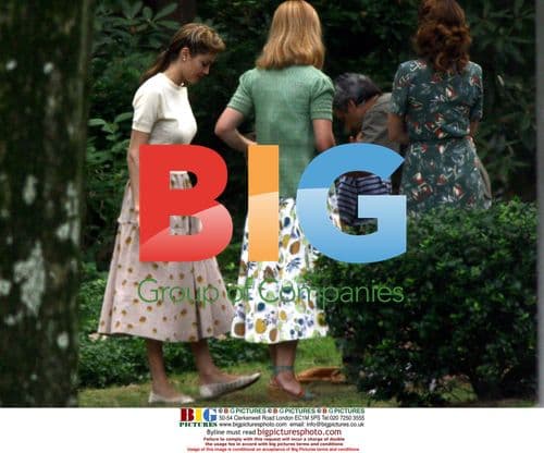 Angelina Jolie on set of "The Good Shepherd"