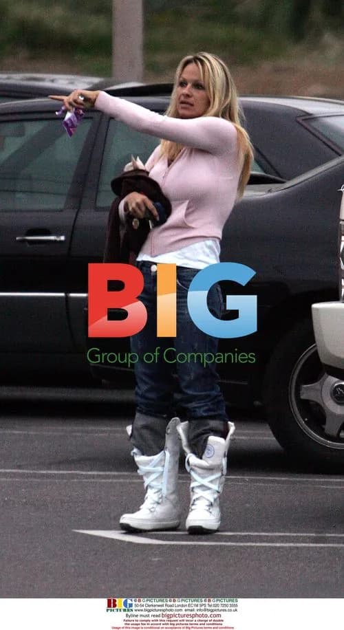 Pamela Anderson Dropping Kids Off for Karate