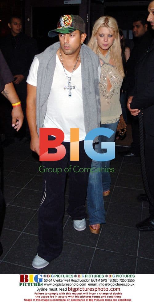 Tara Reid and boyfriend at Boujis nightclub