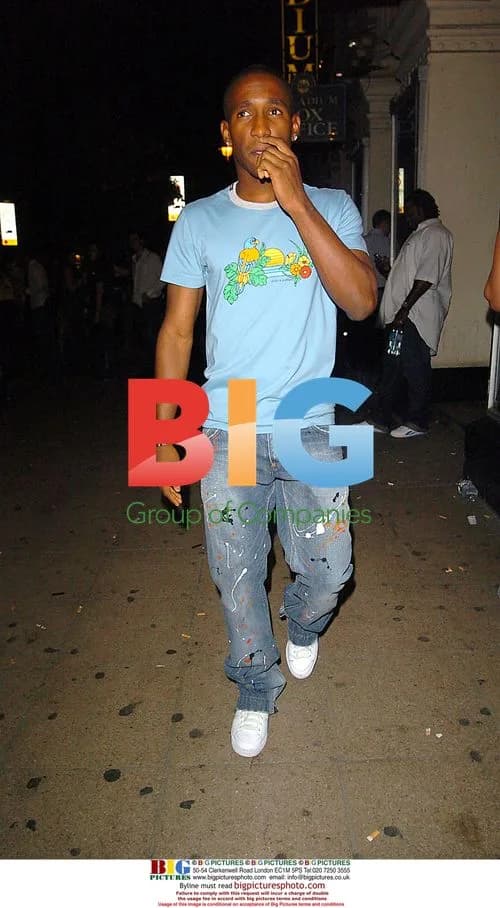 Jermaine Defoe Arrives at Movida Nightclub