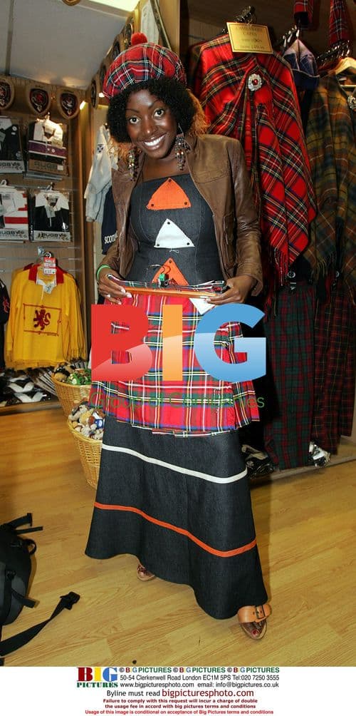 Big Brother Star Makosi Goes Shopping in Edinburgh