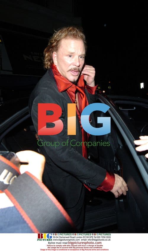 Mickey Rourke Spotted at Movida Nightclub