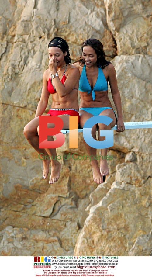 Myleene Klass on yacht in France