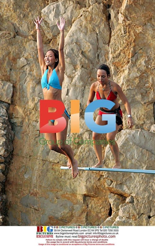 Myleene Klass relaxes on yacht in France