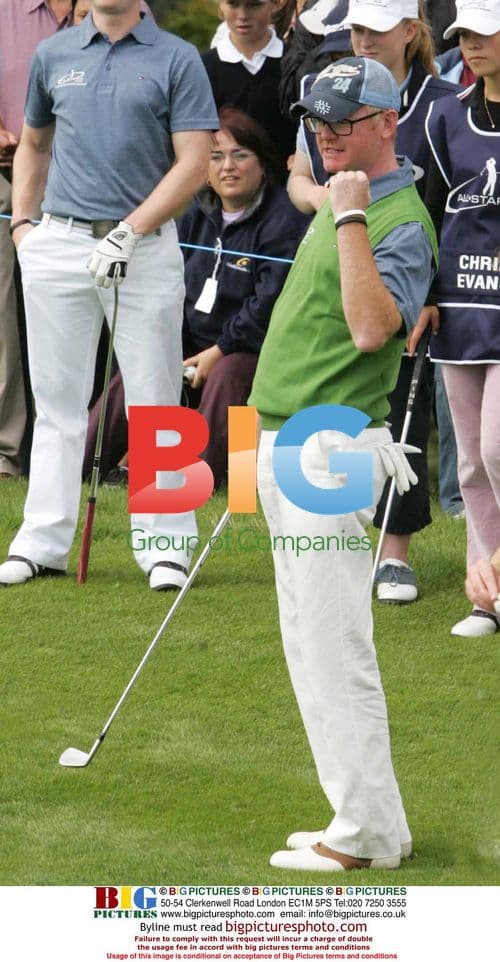 Chris Evans at All Star Celebrity Golf in Wales