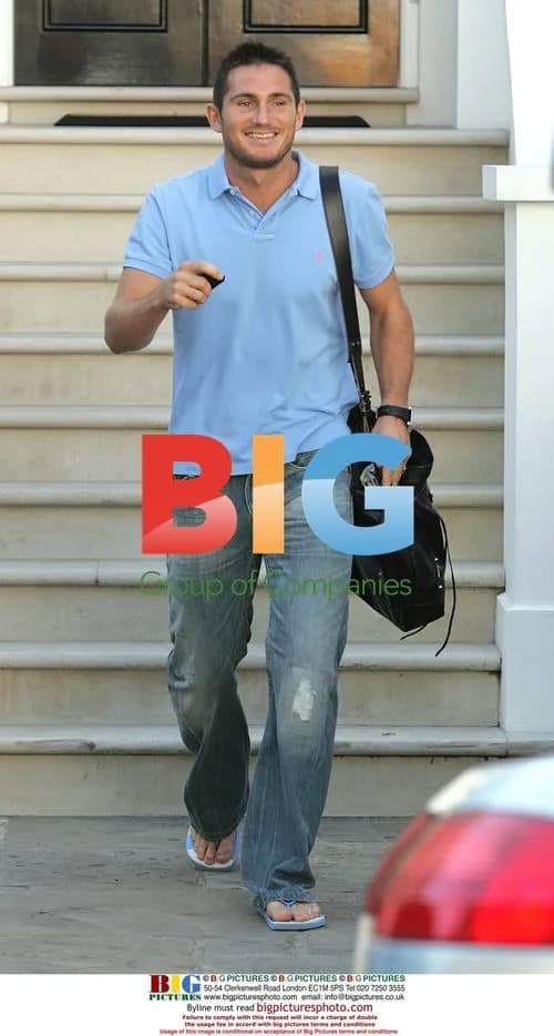 Frank Lampard leaving home for training