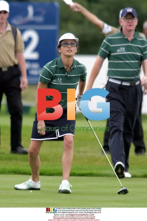 Catherine Zeta Jones and Chris Evans at All Star Golf