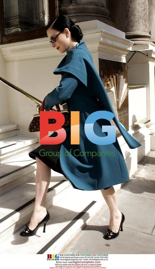 Dita Von Teese Arrives at Hotel in London