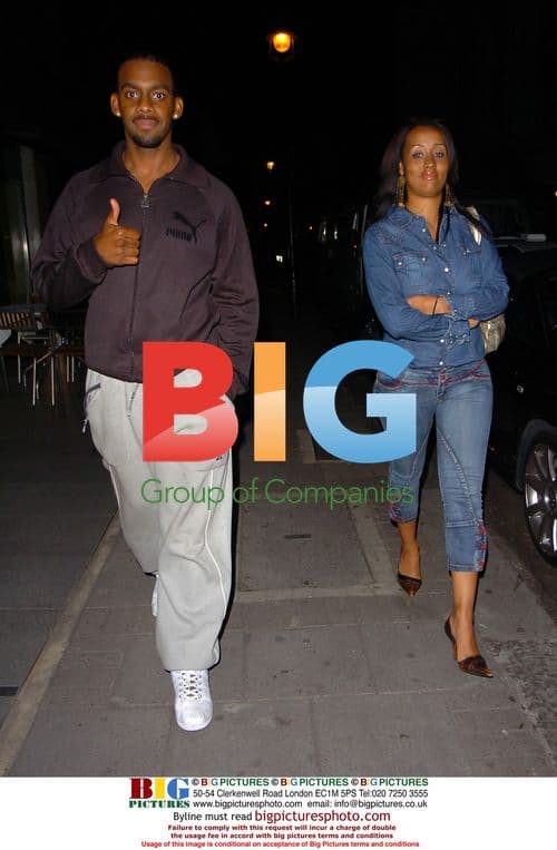 Richard Blackwood at Jade Goody's salon launch