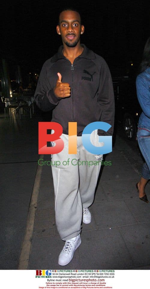 Richard Blackwood at Jade Goody's salon launch