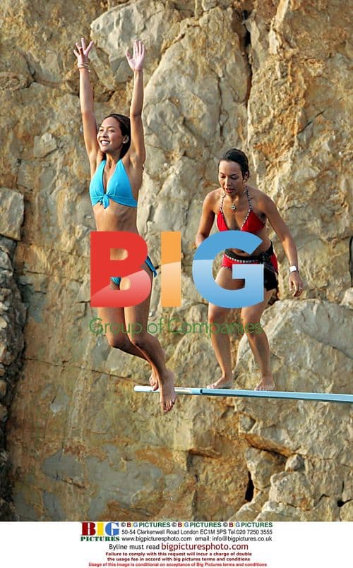 Myleene Klass Relaxes on Yacht in France