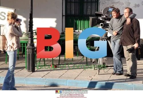 Antonio Banderas on set directing with wife Melanie Griffith