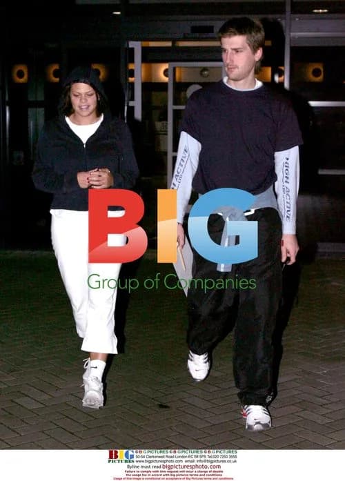 Jade Goody Leaves Gym with Mystery Man