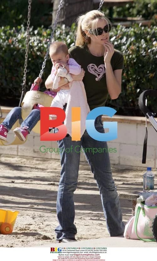 Denise Richards and kids having fun in Malibu
