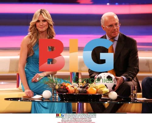Heidi Klum and Franz Beckenbauer at World Cup 2006 Draw