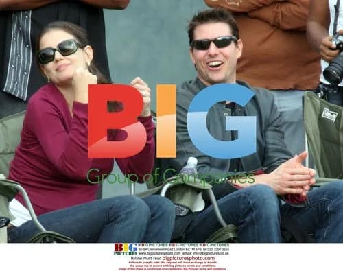Tom Cruise and Katie Holmes Attend Soccer Game