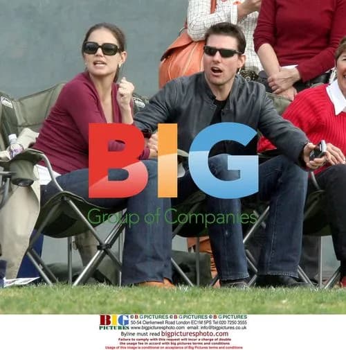 Tom Cruise and Katie Holmes at Daughter's Soccer Game
